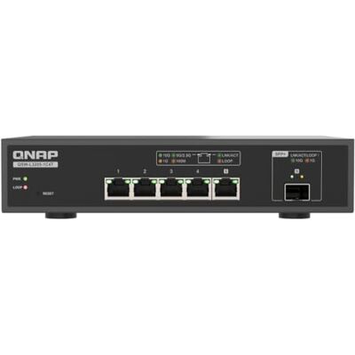 QNAP Switch QSW-L3205-1C4T 4 ports 10GbE RJ45, 1 port combiné SFP+/RJ45 10GbE, Lite Managed QNAP Switch QSW-L3205-1C4T 4 ports 10GbE RJ45, 1 port combiné SFP+/RJ45 10GbE, Lite Managed