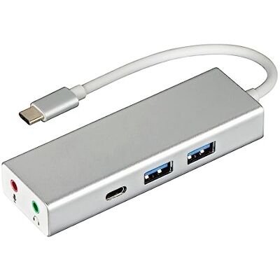 Hama Hub Type-C USB 3.1 (4 ports (2x USB-A, 1x USB-C, 1x audio 3,5 mm), alimenté par bus, 5 Gbps Super-Speed, pour Mac/Ordinateur/Tablette, distributeur USB externe, concentrateur multi-USB) Gris Hama Hub Type-C USB 3.1 (4 ports (2x USB-A, 1x USB-C, 1x audio 3,5 mm), alimenté par bus, 5 Gbps Super-Speed, pour Mac/Ordinateur/Tablette, distributeur USB externe, concentrateur multi-USB) Gris