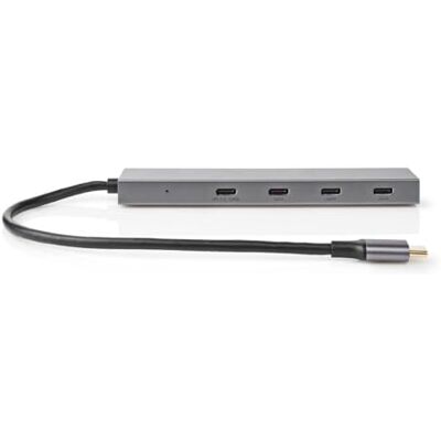 NEDIS UHUBU3470AT hub & concentrateur USB 3.2 Gen 2 (3.1 Gen 2) Type-C 10000 Mbit/s Anthracite NEDIS UHUBU3470AT hub & concentrateur USB 3.2 Gen 2 (3.1 Gen 2) Type-C 10000 Mbit/s Anthracite