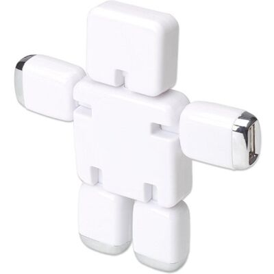 Manhattan Hub USB 2.0 Souple 4 Ports Blanc Manhattan Hub USB 2.0 Souple 4 Ports Blanc