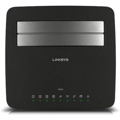 Linksys Routeur sans Fil Double Bande X3500 N750 avec Modem ADSL2+/USB Linksys Routeur sans Fil Double Bande X3500 N750 avec Modem ADSL2+/USB
