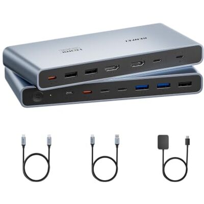 BENFEI Commutateur KVM USB-C + HDMI : 1 écran, 2 PC, 4K 60 Hz, PD 100 W/18 W, 2 USB-C, 2 USB 3.0, 3 USB 2.0 pour clavier, souris, imprimante, webcam, contrôleur de bureau. BENFEI Commutateur KVM USB-C + HDMI : 1 écran, 2 PC, 4K 60 Hz, PD 100 W/18 W, 2 USB-C, 2 USB 3.0, 3 USB 2.0 pour clavier, souris, imprimante, webcam, contrôleur de bureau.