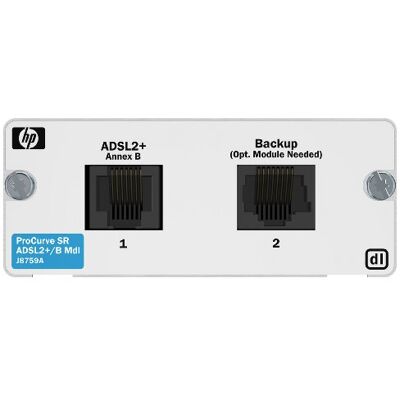 HP ProCurve Secure Router DL Module ADSL2+ Annexe B 1 Port (J8759A) HP ProCurve Secure Router DL Module ADSL2+ Annexe B 1 Port (J8759A)