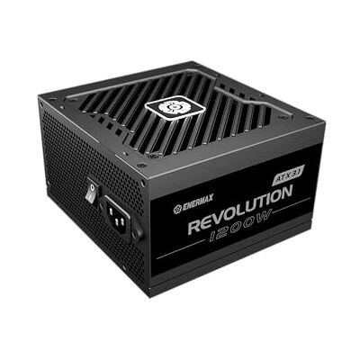 Enermax Revolution ATX 3.1 1200 W Bloc d'alimentation PC ATX 3.1 entièrement modulaire PCIe 5.1 80 Plus Gold Ventilateur semi-ventilateur 120 mm Condensateur 105 °C jap ERS1200EWT -V2 Enermax Revolution ATX 3.1 1200 W Bloc d'alimentation PC ATX 3.1 entièrement modulaire PCIe 5.1 80 Plus Gold Ventilateur semi-ventilateur 120 mm Condensateur 105 °C jap ERS1200EWT -V2