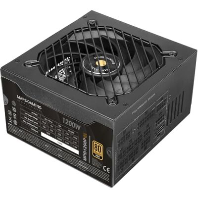 Mars Gaming MPB1200PSI, alimentation PC entièrement modulaire 1200 W, garantie 10 ans, 80Plus Gold 90%, ventilateur SI Extreme Silence, AI2-RPM, DC-DC et technologies SMD, ATX 3.1 et PCIe 5.1 Noir Mars Gaming MPB1200PSI, alimentation PC entièrement modulaire 1200 W, garantie 10 ans, 80Plus Gold 90%, ventilateur SI Extreme Silence, AI2-RPM, DC-DC et technologies SMD, ATX 3.1 et PCIe 5.1 Noir