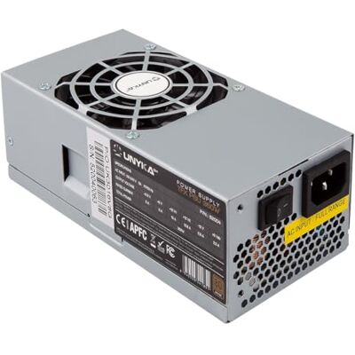 Unykach Source d'alimentation TFX 350W 80 Plus Bronze avec Ventilateur de 80 mm Ultra Silencieux Unykach Source d'alimentation TFX 350W 80 Plus Bronze avec Ventilateur de 80 mm Ultra Silencieux