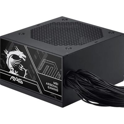 MSI MAG A750BN PCIE5 III Alimentation ATX 3.1, 80 Plus Bronze 750W, compatible PCIe 5.1, connecteur natif 12V-2x6 bicolore, câbles gaufrés, garantie 5 ans MSI MAG A750BN PCIE5 III Alimentation ATX 3.1, 80 Plus Bronze 750W, compatible PCIe 5.1, connecteur natif 12V-2x6 bicolore, câbles gaufrés, garantie 5 ans