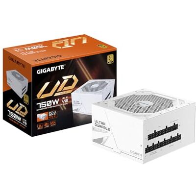 Gigabyte UD750GM PG5 V2 Ice Bloc d'alimentation PCIe Gen 5.1, 80 Plus Gold Design entièrement modulaire, ventilateur de 120 mm, compatible ATX 3.1, prise européenne Gigabyte UD750GM PG5 V2 Ice Bloc d'alimentation PCIe Gen 5.1, 80 Plus Gold Design entièrement modulaire, ventilateur de 120 mm, compatible ATX 3.1, prise européenne