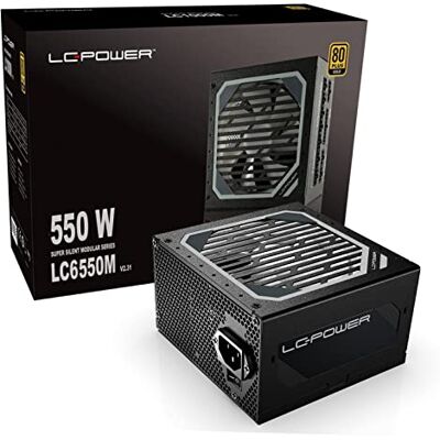 LC-POWER LC6550M Bloc d'alimentation PC Super Silent Modular Série Entièrement Modulaire Gestion des câbles 80PLUS Gold 550 W LC-POWER LC6550M Bloc d'alimentation PC Super Silent Modular Série Entièrement Modulaire Gestion des câbles 80PLUS Gold 550 W