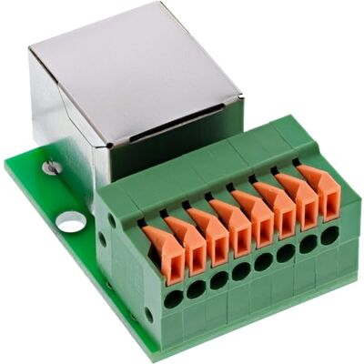 InLine 92505F Prise RJ45 pour rail DIN 8 broches push-in module réseau sans outil Cat.5e Coupleur LAN Ethernet InLine 92505F Prise RJ45 pour rail DIN 8 broches push-in module réseau sans outil Cat.5e Coupleur LAN Ethernet
