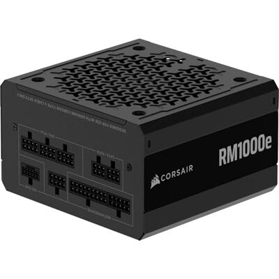 Corsair RM1000e (2025) Alimentation ATX Modulaire & Silencieuse – Noir Avec Câble 12V-2x6, Compatible ATX 3.1 et PCIe 5.1, Efficacité Cybenetics Gold, Condensateurs Évalués à 105°C Corsair RM1000e (2025) Alimentation ATX Modulaire & Silencieuse – Noir Avec Câble 12V-2x6, Compatible ATX 3.1 et PCIe 5.1, Efficacité Cybenetics Gold, Condensateurs Évalués à 105°C