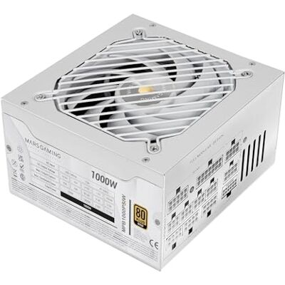 Mars Gaming MPB1000PSI, Alimentation Full Modulaire ATX 1000W, Garantie 10 Ans, 80Plus Gold 90%, Ventilateur SI 14cm, Technologies AI2-RPM, DC-DC et SMD, ATX 3.1 et PCIe 5.1, Connecteur 12V 2x6, Blanc Mars Gaming MPB1000PSI, Alimentation Full Modulaire ATX 1000W, Garantie 10 Ans, 80Plus Gold 90%, Ventilateur SI 14cm, Technologies AI2-RPM, DC-DC et SMD, ATX 3.1 et PCIe 5.1, Connecteur 12V 2x6, Blanc