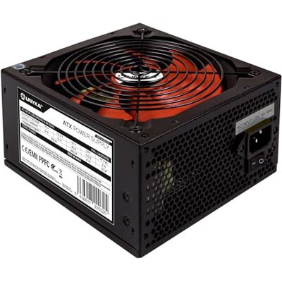 Unykach Bloc d'alimentation ATX 550 W Gaming, avec ventilateur de 140 mm silencieux et correcteur de puissance (PPFC) Unykach Bloc d'alimentation ATX 550 W Gaming, avec ventilateur de 140 mm silencieux et correcteur de puissance (PPFC)