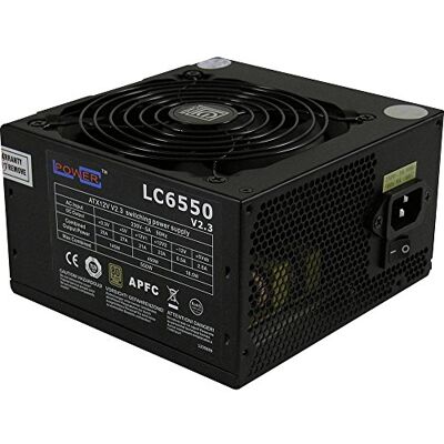 LC-POWER LC6550 V2.3 unité d'alimentation d'énergie 550 W 20+4 pin ATX ATX Noir LC-POWER LC6550 V2.3 unité d'alimentation d'énergie 550 W 20+4 pin ATX ATX Noir