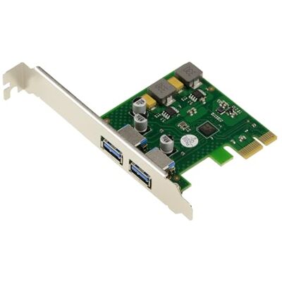 KALEA-INFORMATIQUE Carte contrôleur PCIe x1 2 Ports USB 3.0 5G Type A, autoalimentée, Sortie 5V 3A par Port, Support UASP, chipset Fresco Logic FL1100 KALEA-INFORMATIQUE Carte contrôleur PCIe x1 2 Ports USB 3.0 5G Type A, autoalimentée, Sortie 5V 3A par Port, Support UASP, chipset Fresco Logic FL1100