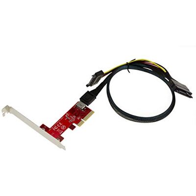 Carte Contrôleur PCIe 4x Kalea Informatique - Adaptateur SSD U.2 Carte Contrôleur PCIe 4x Kalea Informatique - Adaptateur SSD U.2