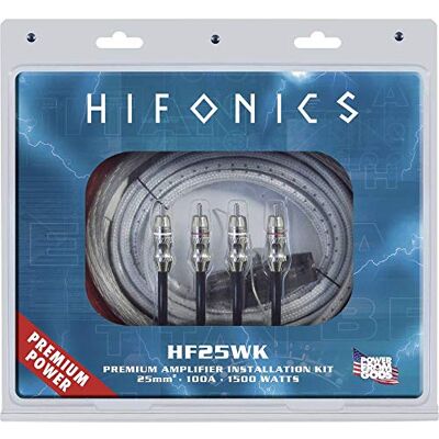 Hifonics Set de Connexion pour ampli HiFi Auto Premium KIT HF25WK Hifonics Set de Connexion pour ampli HiFi Auto Premium KIT HF25WK