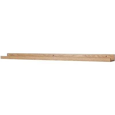 levandeo Barre murale étroite en bois MDF chêne marron L 110 cm levandeo Barre murale étroite en bois MDF chêne marron L 110 cm