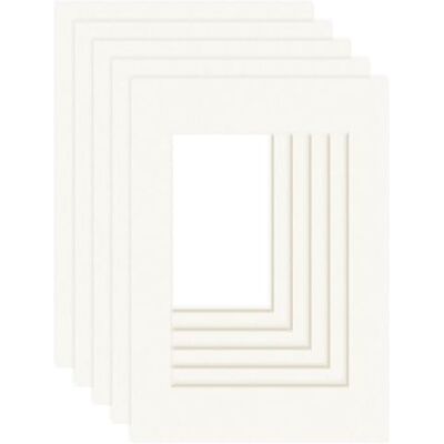 DEHA Design passe-partout (set de 5) 29,7x42 cm (DIN A3) pour images 21x29,7 cm (DIN A4), ivoire DEHA Design passe-partout (set de 5) 29,7x42 cm (DIN A3) pour images 21x29,7 cm (DIN A4), ivoire