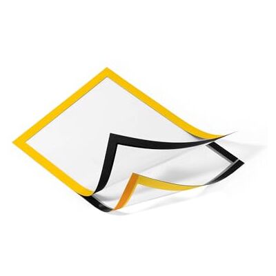 Durable Cadre d'affichage DURAFRAME® A4 fixation adhésive pour surfaces lisses 2 pièces Jaune 487204 Durable Cadre d'affichage DURAFRAME® A4 fixation adhésive pour surfaces lisses 2 pièces Jaune 487204