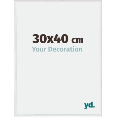 yd. Your Decoration Fotokader 30x40 cm Wit Hoogglans Fotokader van Kunststof met Acrylglas Antireflex Kader 30x40 cm Annecy yd. Your Decoration Fotokader 30x40 cm Wit Hoogglans Fotokader van Kunststof met Acrylglas Antireflex Kader 30x40 cm Annecy