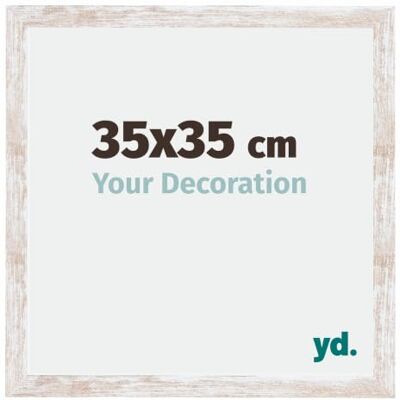 yd. Your Decoration Fotokader 35x35 cm White Wash Fotokader van MDF met Acrylglas Antireflex Kader 35x35 cm Catania yd. Your Decoration Fotokader 35x35 cm White Wash Fotokader van MDF met Acrylglas Antireflex Kader 35x35 cm Catania