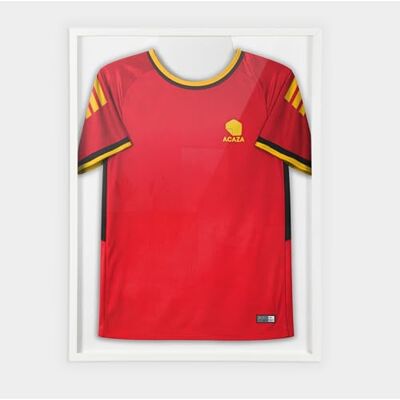 ACAZA Cadre Maillot de Football 60x80 cm Grand Cadre 3D Football Basketball Rugby et Cyclisme Vitrine Adulte T-Shirt Bois et Verre Acrylique Blanc ACAZA Cadre Maillot de Football 60x80 cm Grand Cadre 3D Football Basketball Rugby et Cyclisme Vitrine Adulte T-Shirt Bois et Verre Acrylique Blanc