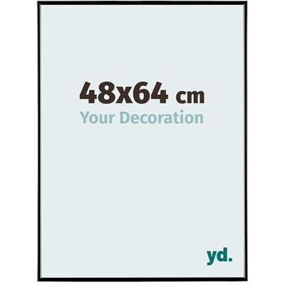 yd. Your Decoration Fotokader 48x64 cm Zwart Hoogglans Fotokader van Kunststof met Acrylglas Antireflex Kader 48x64 cm Evry yd. Your Decoration Fotokader 48x64 cm Zwart Hoogglans Fotokader van Kunststof met Acrylglas Antireflex Kader 48x64 cm Evry