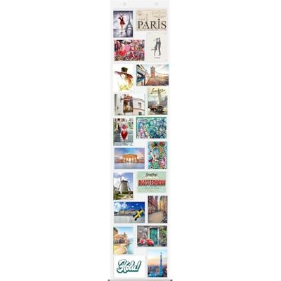 trendfinding Cadre photo mural personnalisable – 20 poches de 10 x 15 cm – Vertical/Horizontal trendfinding Cadre photo mural personnalisable – 20 poches de 10 x 15 cm – Vertical/Horizontal