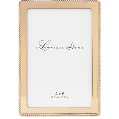 Lawrence Frames 714046 Cadre photo classique en métal doré 10 x 15 cm Lawrence Frames 714046 Cadre photo classique en métal doré 10 x 15 cm