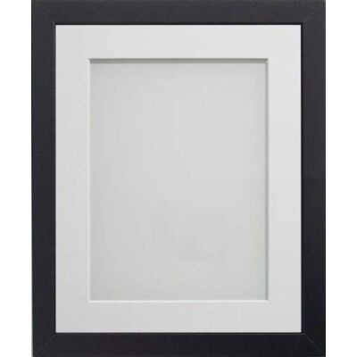 Frame Company Cadre photo Allington noir avec passe-partout blanc, 50,8 x 40,6 cm pour 38,1 x 25,4 cm, équipé de plexiglas Frame Company Cadre photo Allington noir avec passe-partout blanc, 50,8 x 40,6 cm pour 38,1 x 25,4 cm, équipé de plexiglas