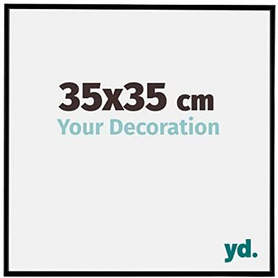 yd. Your Decoration Fotokader 35x35 cm Zwart Mat Fotokader van Kunststof met Acrylglas Antireflex Kader 35x35 cm Evry yd. Your Decoration Fotokader 35x35 cm Zwart Mat Fotokader van Kunststof met Acrylglas Antireflex Kader 35x35 cm Evry