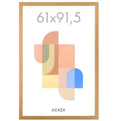 ACAZA Cadre Photo 61 x 91,5 cm, En Bois MDF et Verre Acrylic, Pour Photos, Posters et Puzzles, Décoration Murale, Portrait et Paysage, Chêne Chaleureuse ACAZA Cadre Photo 61 x 91,5 cm, En Bois MDF et Verre Acrylic, Pour Photos, Posters et Puzzles, Décoration Murale, Portrait et Paysage, Chêne Chaleureuse