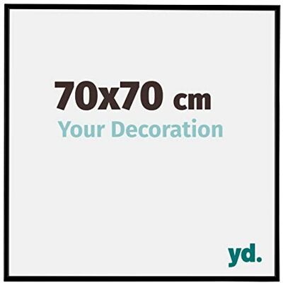 yd. Your Decoration Fotokader 70x70 cm Zwart Mat Fotokader van Kunststof met Acrylglas Antireflex Kader 70x70 cm Evry yd. Your Decoration Fotokader 70x70 cm Zwart Mat Fotokader van Kunststof met Acrylglas Antireflex Kader 70x70 cm Evry