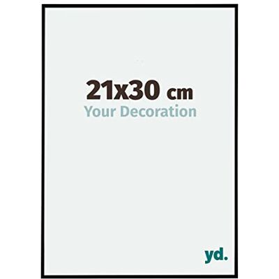 yd. Your Decoration Fotokader 21x30 cm Zwart Mat Fotokader van Kunststof met Acrylglas Antireflex Kader 21x30 cm Evry yd. Your Decoration Fotokader 21x30 cm Zwart Mat Fotokader van Kunststof met Acrylglas Antireflex Kader 21x30 cm Evry
