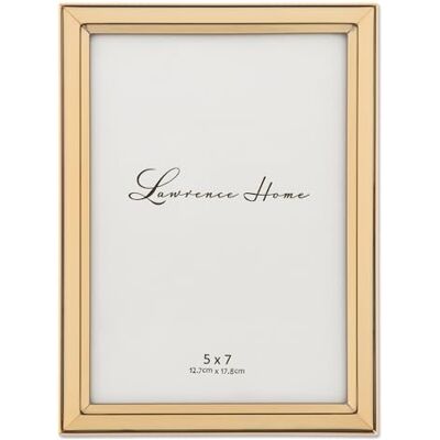 Lawrence Frames 750357 Cadre photo biseauté classique en métal doré 12,7 x 17,8 cm Lawrence Frames 750357 Cadre photo biseauté classique en métal doré 12,7 x 17,8 cm