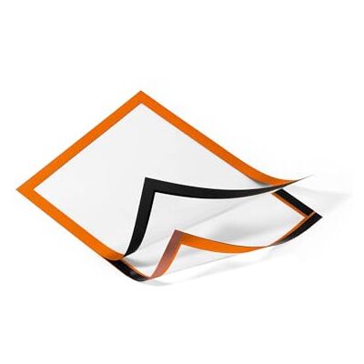 Durable Duraframe Informatiekader, A4, zelfklevend, 2 stuks, oranje, 487209 Magnetische omlijsting, verticaal of horizontaal gebruik, voor gladde oppervlakken, dubbelzijdige weergave Durable Duraframe Informatiekader, A4, zelfklevend, 2 stuks, oranje, 487209 Magnetische omlijsting, verticaal of horizontaal gebruik, voor gladde oppervlakken, dubbelzijdige weergave