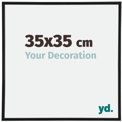yd. Your Decoration Fotokader 35x35 cm Zwart Mat Fotokader van Kunststof met Acrylglas Antireflex Kader 35x35 cm Annecy yd. Your Decoration Fotokader 35x35 cm Zwart Mat Fotokader van Kunststof met Acrylglas Antireflex Kader 35x35 cm Annecy
