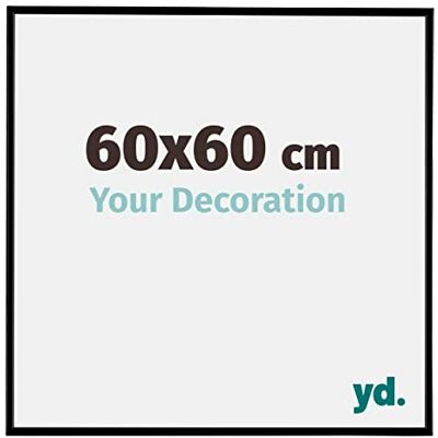 yd. Your Decoration Fotokader 60x60 cm Zwart Mat Fotokader van Kunststof met Acrylglas Antireflex Kader 60x60 cm Evry yd. Your Decoration Fotokader 60x60 cm Zwart Mat Fotokader van Kunststof met Acrylglas Antireflex Kader 60x60 cm Evry