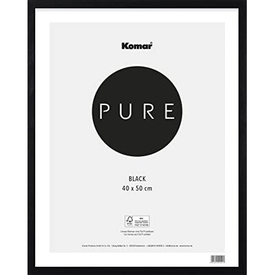 Komar Cadre Photo en Bois, Noir, 40 x 50 cm, avec Verre Acrylique Transparent Komar Cadre Photo en Bois, Noir, 40 x 50 cm, avec Verre Acrylique Transparent