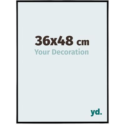 yd. Your Decoration Fotokader 36x48 cm Zwart Mat Fotokader van Kunststof met Acrylglas Antireflex Kader 36x48 cm Evry yd. Your Decoration Fotokader 36x48 cm Zwart Mat Fotokader van Kunststof met Acrylglas Antireflex Kader 36x48 cm Evry