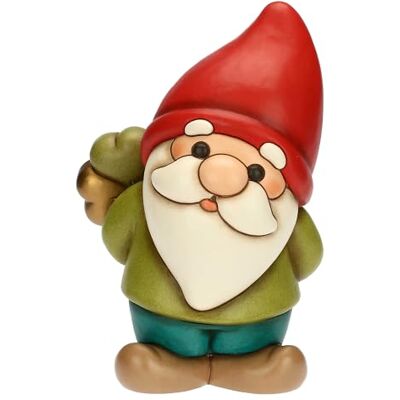 THUN Gnome Oliver avec trèfle porte-bonheur en céramique, maxi, 19,9 x 15,2 cm, hauteur 30 cm, collection hiver enchanté THUN Gnome Oliver avec trèfle porte-bonheur en céramique, maxi, 19,9 x 15,2 cm, hauteur 30 cm, collection hiver enchanté
