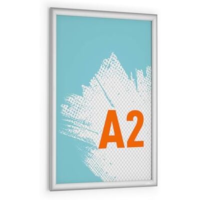 Durable Duurzaam, opvouwbaar aluminium frame voor buiten, A2 Weerbestendig Waterdicht en UV-bestendig Om vast te schroeven of te lijmen Zilverkleurig 504623 Durable Duurzaam, opvouwbaar aluminium frame voor buiten, A2 Weerbestendig Waterdicht en UV-bestendig Om vast te schroeven of te lijmen Zilverkleurig 504623