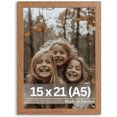 Victor Cadre photo Dali 15 x 21 cm (A5) marron – Cadre photo en bois A5 – Cadre photo marron 15 x 21 cm – Cadre moderne en bois avec verre acrylique incassable Victor Cadre photo Dali 15 x 21 cm (A5) marron – Cadre photo en bois A5 – Cadre photo marron 15 x 21 cm – Cadre moderne en bois avec verre acrylique incassable