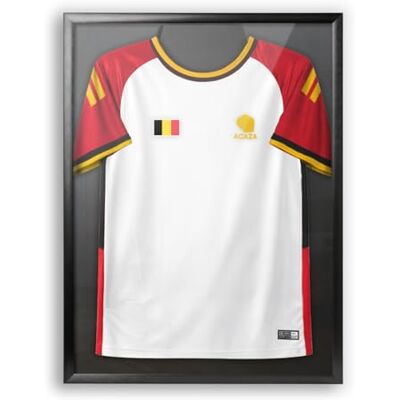 ACAZA Cadre Maillot Foot 60x80cm, Grand Cadre 3D Football, Basket, Rugby et Cyclisme, Vitrine pour t-shirt adulte, Aluminium et Verre Acrylique, Noir ACAZA Cadre Maillot Foot 60x80cm, Grand Cadre 3D Football, Basket, Rugby et Cyclisme, Vitrine pour t-shirt adulte, Aluminium et Verre Acrylique, Noir