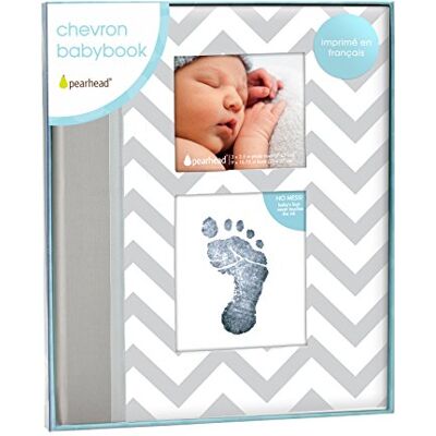 Pearhead P62206 Chevron Livre de Bébé avec Clean-Touch Encreur Pearhead P62206 Chevron Livre de Bébé avec Clean-Touch Encreur