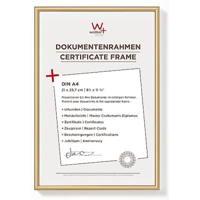 walther design Cadre photo doré 21 x 29,7 cm (DIN A4) Nouveau cadre en plastique Lifestyle KV130G walther design Cadre photo doré 21 x 29,7 cm (DIN A4) Nouveau cadre en plastique Lifestyle KV130G