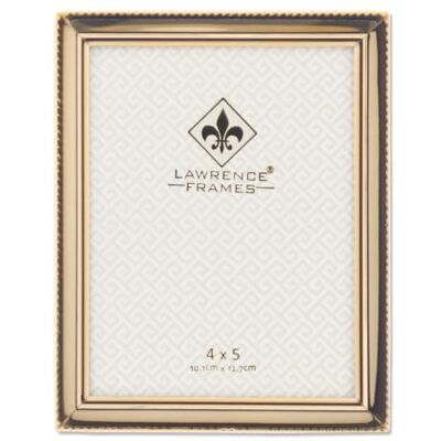 Lawrence Frames Cadre photo, métal, doré, 10,2 x 12,7 Lawrence Frames Cadre photo, métal, doré, 10,2 x 12,7