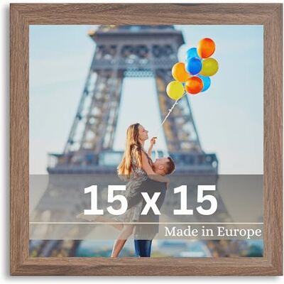 Victor Cadre Photo Klee 15x15 cm en Brun Simple et Moderne en Bois Châssis pour l'image 15x15 Marron Victor Cadre Photo Klee 15x15 cm en Brun Simple et Moderne en Bois Châssis pour l'image 15x15 Marron