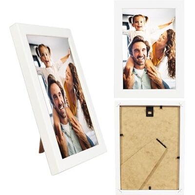 ART Cadre photo 13 x 18 cm, en bois MDF, blanc ART Cadre photo 13 x 18 cm, en bois MDF, blanc